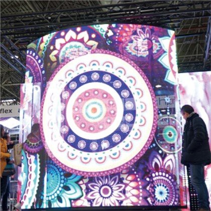 Flexibel transparent LED-skärm